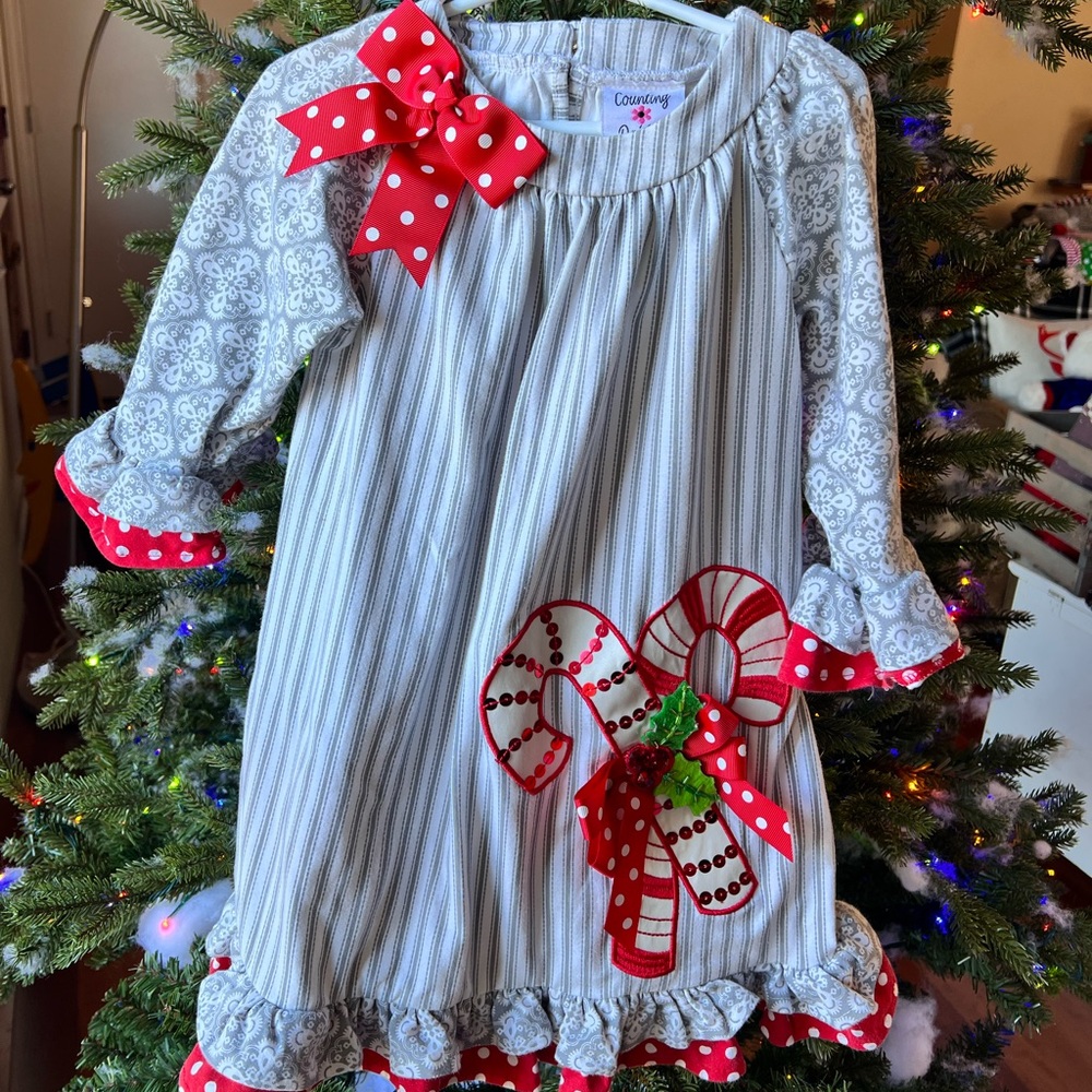 Counting Daisies Christmas Dress